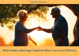 Older married couple holding hands, reconnecting after feeling like roommates