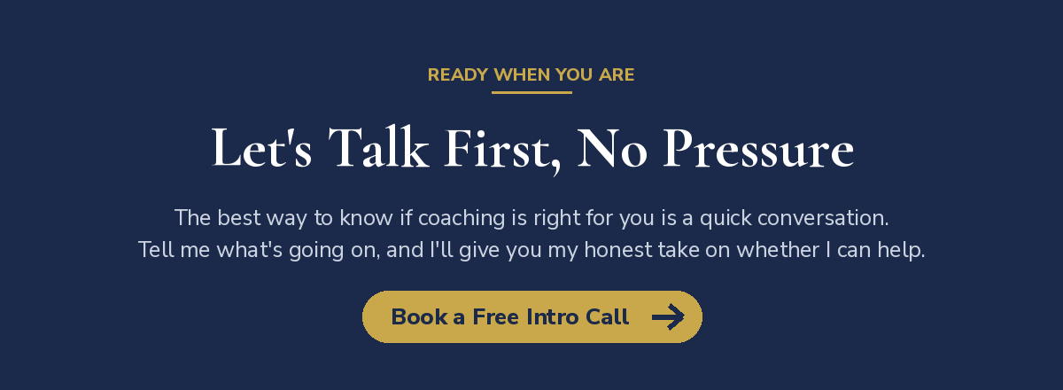 coaching-closing-cta Let's talk first, no pressure — book a free intro call with Brandon Coussens, LMFT
