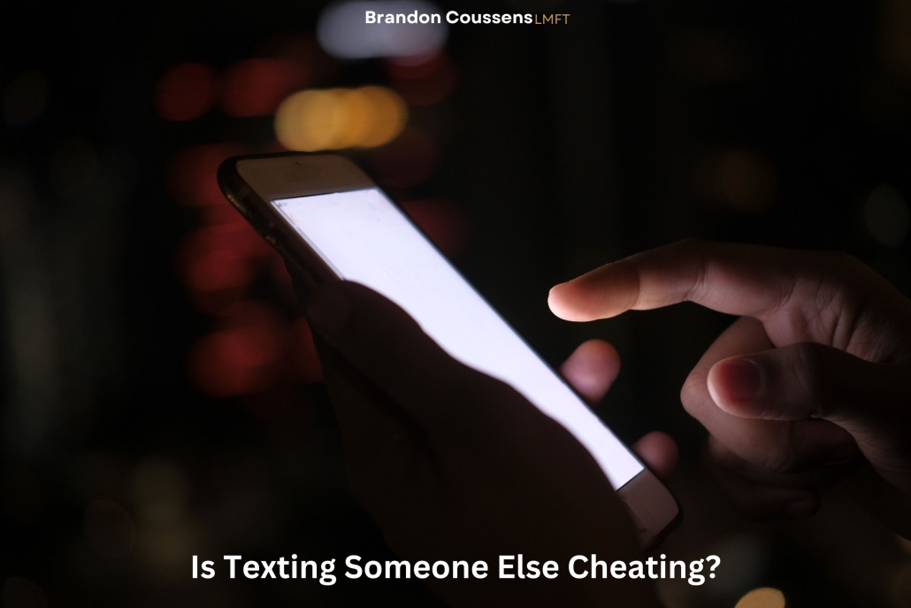 Is texting someone else cheating pic Spouse reading late-night text messages alone, wondering what they mean